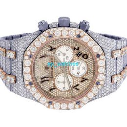 Audemar Pigue Men's Watch Trusted Luxury Watches Audemar Pigue Royal Oak 41mm Time Code 18K Rose Gold/Steel Diamond Watch FUNP0