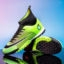 American Football Shoes Men's Soccer Boots TF Cleats Indoor Turf Hightop Outdoor Youth Sneaker For Training Athletic