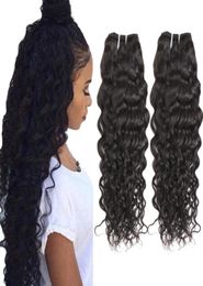 Whole Cheap 8A Human Hair Weave Brazilian Water Wave Virgin Hair Extensions Peruvian Human Hair Weft 2Pcs Deals 80583303857563