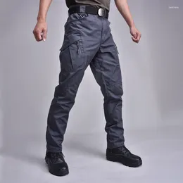 Men's Pants Cargo Unique Special Forces Fans Overalls Stretch Breathable Tactical Multi Pocket Front Zipper Outdoor Casual
