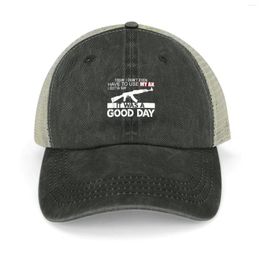 Berets It Was A Good Day T-Shirt Cowboy Hat Golf Hard |-F-| Black Men Women's