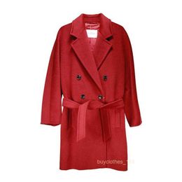 Designer Coat Womens Coat Jackets Mestree di lana Capelli Giacca a trenici Single Selva Slimina Donne Slim Long Whoned lana 6B2J 6B2J