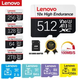 Cards Lenovo Class10 Smart Memory Card 512GB 1TB High Endurance SD Card Smart HC 2TB Real Capacity Small TF Card USB Flash XC For Cam