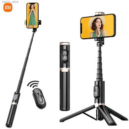 Selfie Monopods Portable Aluminium Alloy Phone Selfie Stick Extendable Mobile Phone Tripod for IPhone and Android Smartphones 4-7 Y240418
