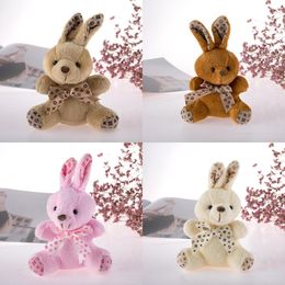 Spot knot plush toy sitting posture connected rabbit soft and cute small pendant plush pendant keychain available in multiple colors
