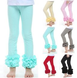 Toddlers Child Baby Kids Girls Ruffle Leggings With 3 Ruffled New Baby Girl Ruffles Leggings Children Posh Cotton Pants5023825