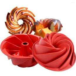 Baking Moulds Spiral Shape Silicone Cake Mold Dessert Mould Tray Bread Bakeware Molds Bakery Tools Kitchen Home Decorating Birthday