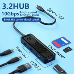 Laptop USB Expander Memory Card Reader 10Gbps USB-C Splitter Fast Data Transmission 3.2 Type C Hub