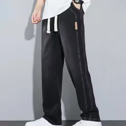 Men's Jeans Pant Pants Trouser Autumn Daily Fit Holiday Male Non Stretch Regular Sizes Solid Color Spring Summer