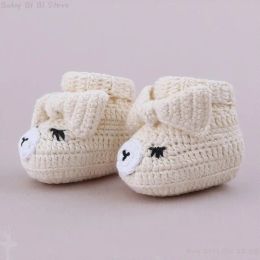 Boots 1 Pair 10cm Length Knitted Baby Shoes for Toddler Infant Baby Knitting Crochet Booties Gift for Newborn Baby