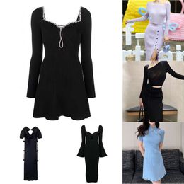 Zimmerman Dress SP Mulit Colour Sexy Dresses Elegant Lady Sandro Dress 2024 New Arrival Slimming Knitted Hip-Covering Short Little Black Skirt Women Dinner Wear 536