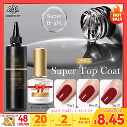 250g Base Gel Super Top Coat Matte Top Coat Gel Polish Soak Off UV LED Gel Varnish Functional Gel Nail Salon 240318