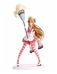 Anime Sword Art Online Maid Version Yuuki Asuna 18 Scale PVC Action Figure Collection Model Toys Doll Gift Q07221455297