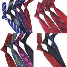 Bow Ties Design Paisley Plaid Jacquard Woven Silk Mens Neck Tie 8cm Striped For Men Business Suit Wedding Party