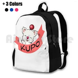 Backpack Moogle Final Fantasy Outdoor Hiking Riding Climbing Sports Bag Plant Green Balamb Games Game Pc Console Video Squall
