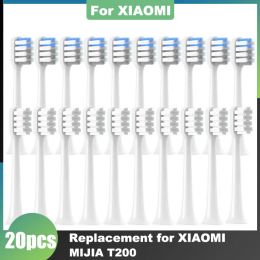 Products 20/50/100pcs Toothbrushes Head for XIAOMI MIJIA T200 Deep Cleaning Electric Toothbrush Nozzles Soft DuPont Bristle