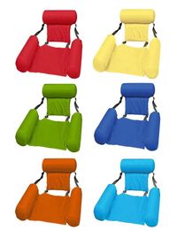 Inflatable Floats & Tubes Swimming Floating Chair Pool Party Float Bed Seat Water Portable Lounger Back2416920