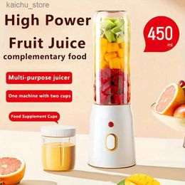 Juicadores 10 lâmina lâmina suco de frutas portátil xícara de frutas xícara de copo automático de suco de suco elétrico smoothie de vidro triturado Processador de alimentos Y240418