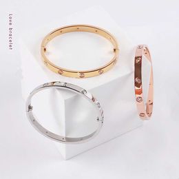 High Quality Luxury Bangles Brand Designer Jewellery Fashion Bracelet End Stainless Steel Wide and Narrow Version Screwdriver Adjustable