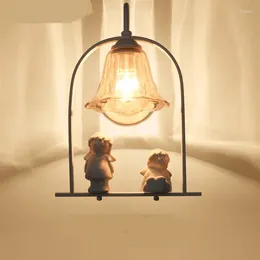 Wall Lamp Bedroom Angel Bedside European Style Originality Simple And Warm Personality Children Lights LO711313