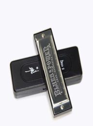 Harmonica SWAN Senior Bruce 10 Hole BLUES with case Brass stainless steel8408832