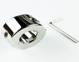 650g Male Stainless Steel Ball Stretcher High Quality Sex SM Toy For Men Extreme 650g Scrotum Bondage Ring2285937