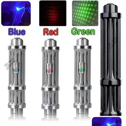 Laser Pointers Green Pointer Usb 10000M High Powerf Device Burning Match Adjustable Red Dot Blue Torch Combination For Hunting Drop Dht7R