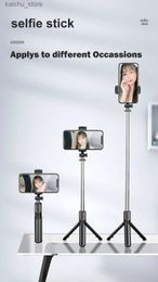 Selfie Monopods Hot Foldable Tripod Detachable Remote Shutter S03 Selfie Stick for Smart Mobile Phone S03 Y24041895G6
