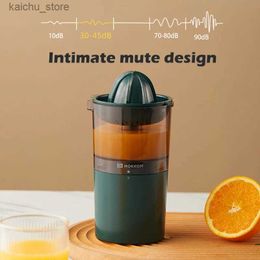 Juicers 250ML electric juice mixer portable fruit extractor orange juice machine mini mixer USB rechargeable lemon extractor Y240418