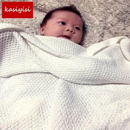 Blankets Sale 1 Pc/Lot Wool Blanket Summer Cotton Europe All-Match Solid Baby Nap GTRQ1177