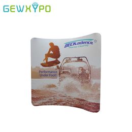 300cmX300cm Curved Tension Fabric Banner Exhibition Portable Stand With Full Colour Printing,Trade Show Booth Media Backdrop Wall