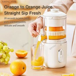 Juicers Portable Electric Juicer Electric Orange Juice Machine Juicer Hushållens apelsinjuice Mixer Y240418 Y240504GLXCGLXC