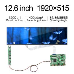 Panels 12.6 Inch Bar Screen 1920x515 NV126B5M SRGB Lcd Display Modules With Board eDP 30 Pins Gaming screen