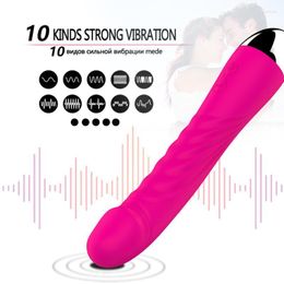 Vibrators G Spot Dildo Vibrator For Woman Silicone Waterproof 10 Modes Vibrador Clitoris Massager Female Masturbator Sex Toys