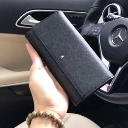 High quality 16358 Clutch bag Luxury wallet card holder men designer purses coin purse small wallets Clutch Bag convenient classic m ontblanc Genuine Leather have