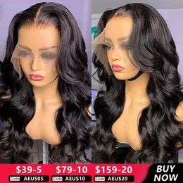 30 32 Inch Body Wave Lace Front Wig 5x5 6x4 Gluless Human Hair Wigs 13x4 13x6 HD Transparent Lace Frontal Wig 4x4 Closure Wig 240409