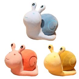 Factory wholesale 3 Colours 25cm cute snail plush toy cartoon snail doll children's gift