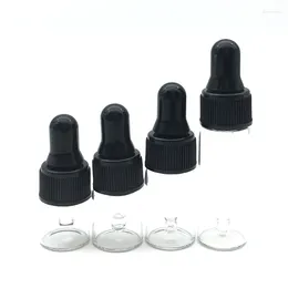 Storage Bottles 500pcs Mini Perfume Sample 1ml 2ml 3ml 5ml Glass Dropper Bottle Portable Essential Oil Clear Amber Vial