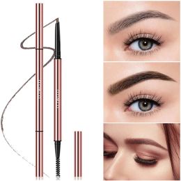 Enhancers O.TWO.O 6 Colors Ultra Fine Waterproof Natural Long Lasting Paint Tattoo Eyebrow Black Brown Eyebrow Pencil With Brush Makeup