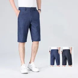 Men's Shorts Summer Cool Thin And Light Breathable Denim Short Pants 2024 Men Business Casual Classic Loose Straight Jeans