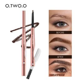 Enhancers O.TWO.O 3 In 1 Eyebrow Pencil With Eyebrow Trimmer Long Lasting Precise Brow Definer Natural Colour Waterproof Eye Brow Pen