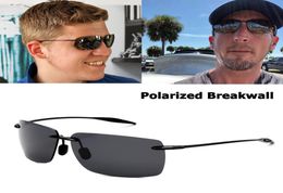 Sports Rimless Frame BreakWall Style Sunglasses Vintage Polarised Brand Design Sun Glasses Oculos De Sol Masculino3713313