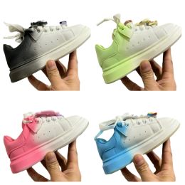 Outdoor 2024 Top Casual Designer Leather Lace Up Kids Shoes Fashion Platform Sneakers Hotshoesapp Veet Suede Size EUR 2637