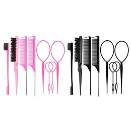 8Pieces French Braid Tool Loop Tail Comb Hair Tools for Styling E74C 240412