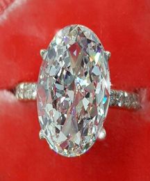 Cute Female Crystal Diamond Engagement Ring Boho Fashion 925 Silver Big Oval Ring Wedding Rings For Women Valentine039s Day Gif6167886