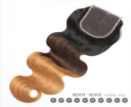 Brazilian Body Wave 100 Remy Human Hair 4X4 Lace frontal closure 1B427 820inch Hair Extensions2834149