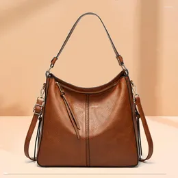 Shoulder Bags Soft Leather High Capacity Luxury Handbags Women Designer Quality Ladies Crossbody Message Hand Tote