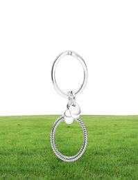 100 925 Sterling Silver Moments Charm Key Rings Fit Original European Charm Dangle Pendant Fashion Women Wedding Jewellery Accessor9106770