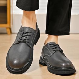 Casual Shoes Lightweight Leisure Walk 2024 Leather Dress For Men Business Formal Oxfords Footwear Handmade Man Wedding