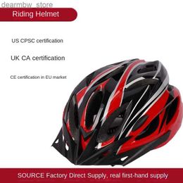 Cycling Caps Masks New Cycling Helmet Comfort Lining Lightweight Hollow Men Women Adjustable Riding Safety head protection bike bicycle MTB helmet L48